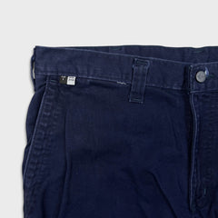 Carhartt Pants Mens 36x28 Blue Flame Resistant FR Relaxed Straight Workwear Twill
