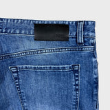 HUGO BOSS Jeans Mens 36x30 Blue Slim Straight Fit Stretch Medium Wash Denim Pants