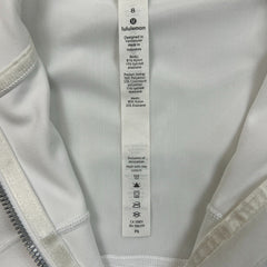 Lululemon Define Hooded Jacket Womens Size 8 White Sports Full Zip