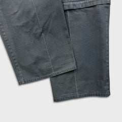 Vintage Dickies Pants Mens 36x32 Gray Wide Baggy Convertible Workwear Trousers