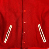 Vintage 90s Hard Rock Cafe Jacket Mens Small Red Varsity Letterman Bomber