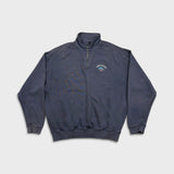 Vintage Y2K Tommy Bahama Sweatshirt Mens Large Gray 1/4 Zip Relaxed Pullover