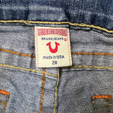 Vintage Y2K True Religion Sammy Jeans Womens 28x32 Blue Low Rise Flare Leg Bootcut Denim Pants