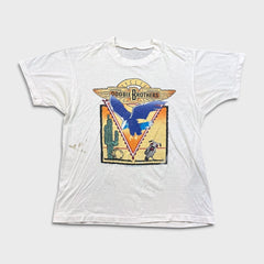 Vintage 1989 The Doobie Brothers Cycles Tour T Shirt Mens Small White Rock Band Tee