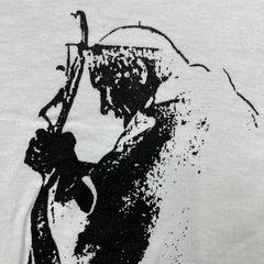 Vintage 90s Pope John Paul II T Shirt Mens Small White Screen Stars Catholic Tee