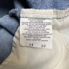 Vintage 90s Levi's 505 Jeans Mens 34x30 White Tab Straight Leg Relaxed Denim Pants