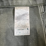 Carhartt Pants Mens 32x32 Green Distress Original Dungaree Fit Workwear Carpenter