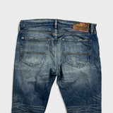 Ralph Lauren Jeans Mens 36x32 Blue Denim & Supply Tapered Straight Distressed Faded Pants