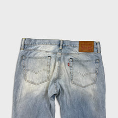 Levi's 511 Jeans Mens 34x30 Blue Slim Fit Light Wash Distressed Stretch Denim Pants