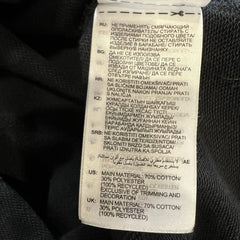 Adidas Sweatshirt Womens Large Black French Terry Loose Fit Graphic Pullover Crewneck