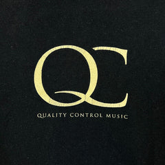 2018 QC Quality Control Music T Shirt Mens Large Black Short Sleeve Rap Tee