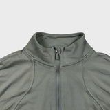 Lululemon It’s Rulu Run Cropped Half Zip Womens Size 6 Green Thumbholes Jacket