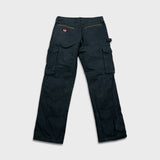 Vintage Y2K Wrangler Riggs Pants Mens 32x32 Black Ripstop Carpenter Double Knee