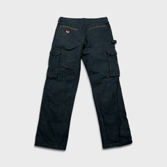 Vintage Y2K Wrangler Riggs Pants Mens 32x32 Black Ripstop Carpenter Double Knee
