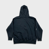 Nike Sportswear Hoodie Womens Medium Black Center Swoosh Pullover Hooded Sweater