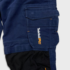 Timberland PRO Pants Mens 38x32 Blue Ironhide Kneepad Utility Cargo Workwear