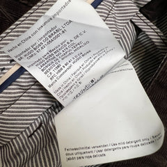 Hugo Boss Rice Slim Fit Pants Mens 32x32 Brown Stretch Corduroy Casual Trouser