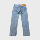 Levi's 501 Jeans Mens 30x30 Blue Original Fit Straight Leg Light Wash Denim Pants