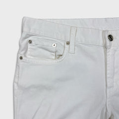 Vintage Polo Ralph Lauren Jeans Mens 36x32 White 625 Wide Flare Leg USA Denim Pants