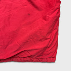 Vintage 90s Nautica Jacket Mens Large Red Full Zip Bomber Down Heavy Coat