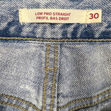 Levi's Low Pro Straight Jeans Womens 30x30 Blue Acid Wash Relax Mid Rise Denim Pants