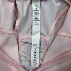 Lululemon Water Bound Hoodie Womens Size 2 Pink 1/4 Zip Athletic Lightweight