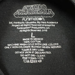 My Hero Academia T Shirt Mens Large Black Short Sleeve Graphic Anime Tee