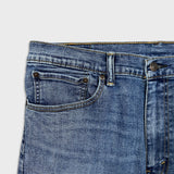 Levi's 505 Jeans Mens 36x32 Blue Regular Fit Straight Leg Dark Wash Stretch Denim Pants