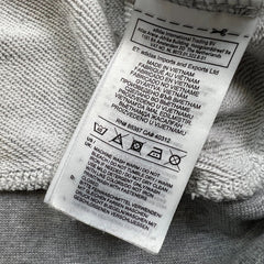 Adidas Hoodie Mens Large Gray Essentials Spell Out Full Zip Hooded Sweater