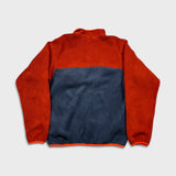 Patagonia Synchilla Snap T Fleece Mens Small Orange Outdoor Pullover Jacket