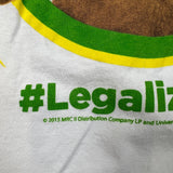 2015 Ted T Shirt Mens Large White LegalizeTed Universal Movie Promo Graphic Tee