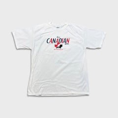 Vintage Y2K Molson Canadian Team Canada T Shirt Mens XL White NHL Hockey Tee