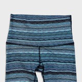 Lululemon Wunder Under Crop Hi Rise Womens Size 4 Space Dye Twist Yoga Leggings
