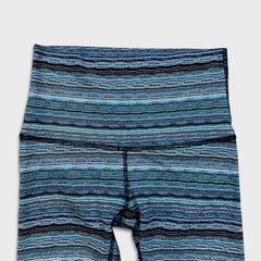 Lululemon Wunder Under Crop Hi Rise Womens Size 4 Space Dye Twist Yoga Leggings