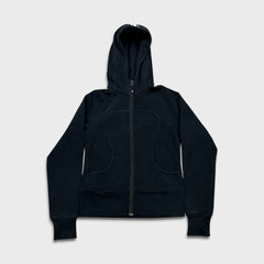 Lululemon Scuba Hoodie Womens Size 6 Black Full Zip Sports Hooded Sweatshirt