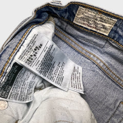 Levi's 501 S Jeans Womens 27x28 Blue Skinny Fit Slim Taper Leg Light Wash Denim Pants