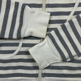 Lululemon Scuba Hoodie Womens Size 4 White Striped Full Zip Hooded Sweater