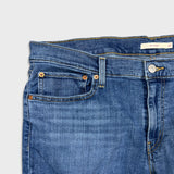 Levi's Boyfriend Jeans Womens 38x27 Blue Relaxed Fit Mid Rise Distressed Denim Pants