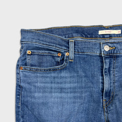 Levi's Boyfriend Jeans Womens 38x27 Blue Relaxed Fit Mid Rise Distressed Denim Pants
