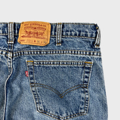 Vintage 90s Levi's 505 Jean Mens 34x28 Blue Original Fit Straight Leg Light Wash Pants