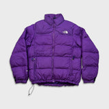 The North Face Jacket Womens Large Purple 700 Nuptse Down Full Zip Puffer Bomber