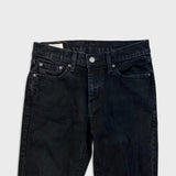 Levi's 514 Jeans Mens 28x30 Black Slim Straight Faded Dark Wash Stretch Denim Pants