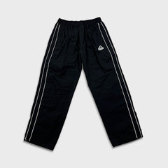 Adidas Track Pants Mens 2XL Black 3 Stripes Spell Out Relaxed Athletic Jogger
