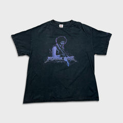 Vintage 2005 Jimi Hendrix Purple Haze T Shirt Mens XL Black Faded Rock Band Tee