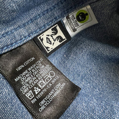 Obey Shirt Mens XL Blue Workwear Long Sleeve Button Up Medium Wash Denim