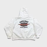 Vintage 2006 Harley Davidson Hoodie Mens Medium White Carolina Biker Hooded Sweater