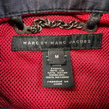 Marc by Marc Jacobs Jacket Mens Medium Blue Full Zip Plaid Windbreaker Bomber