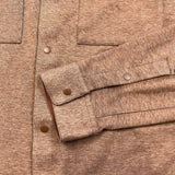Lululemon Soft Knit Overshirt Mens Large Brown Relaxed Fit Button Up Shirt