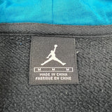 Vintage Y2K Nike Air Jordan Hoodie Mens Medium Black Full Zip Jumpman Sweater