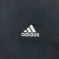Adidas Essentials Hoodie Mens XL Black Stripe Lightweight Hooded Sweater